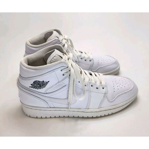 Nike Other - Mens Size 8.5 Nike Air Jordan Retro 1 White Cool Grey 554724-102